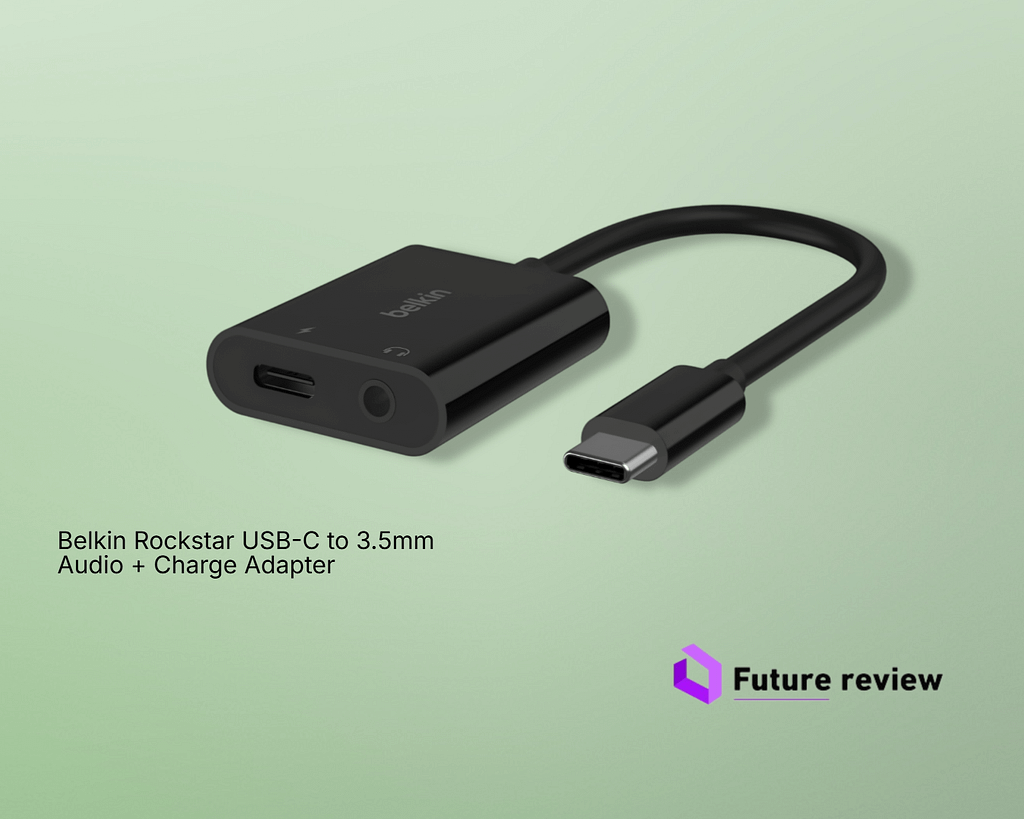 Belkin Rockstar USB-C to 3.5mm Audio + Charge Adapter